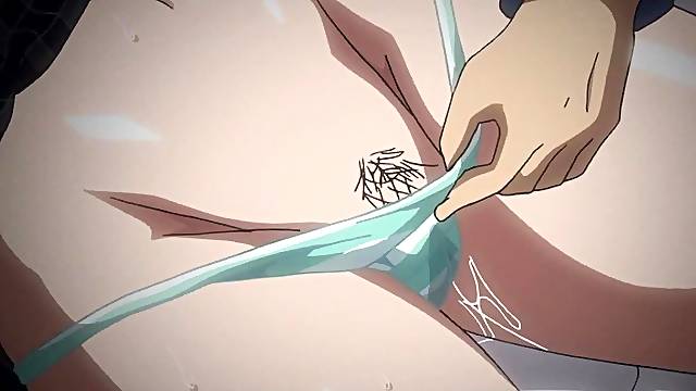 Alluring cartoon anime girl energizing adult clip