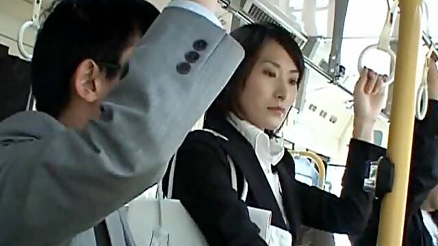 Touching a Sexy Asian's Butt in The Bus
