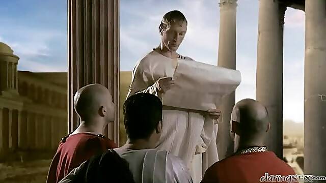 A few horny Romans have astonishing group sex with their wives