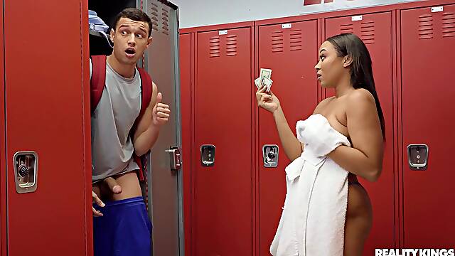 Locker Room Cumdown Ebony Teen Sex Story