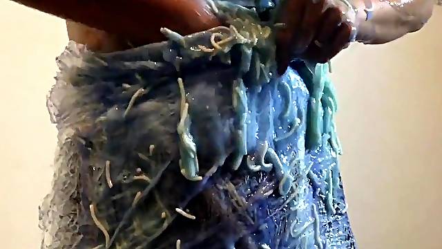 Cutie Messed up with Spaghetti Gunge and Mud, Wam, Splosh (Fully Dressed)