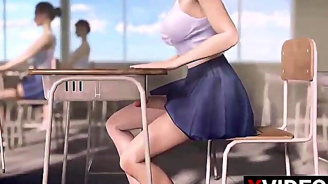 Uncensored sex in the class room