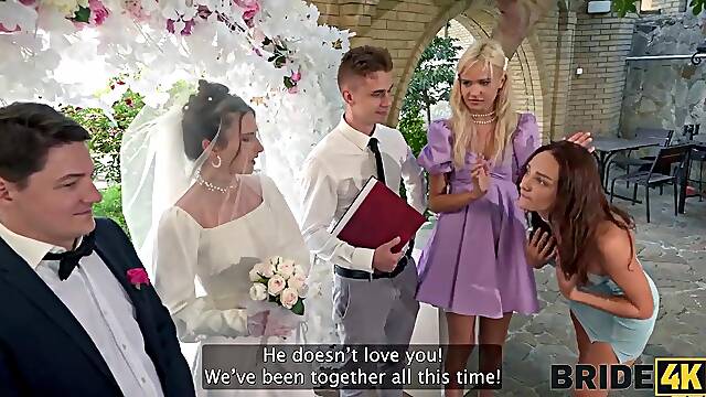 BRIDE4K. A real wedding anal bang, Bride was nailed by a toastmaster