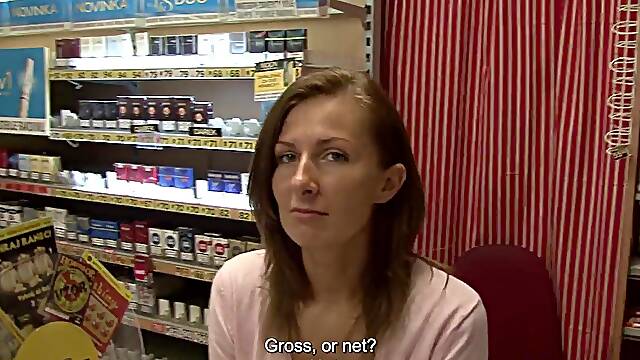 Aged girl from the tobacconist