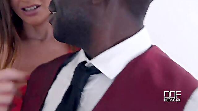 Large Ebony Wang for two Nympho Housewives