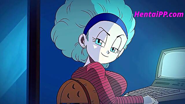 Bulma From Dragon Ball Z Suck Rod With Excitement ( Parody Hentai )