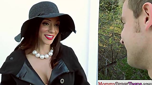 Latina stepmom seducing daughters boyfriend