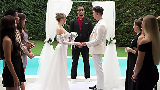 Whore Bride Wedding 3some