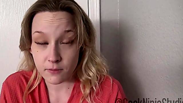 Playful step- mommy just wanted to cum watching porn movies but her step- son had different ideas
