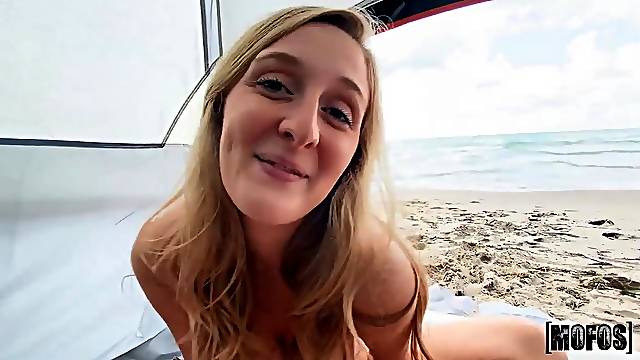 Beach bubble tent fucking