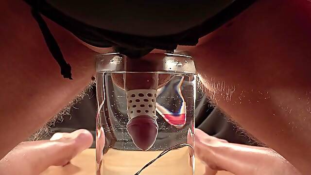 Left Alone: Headmistress fastened her Serf to an EStim Milking Device to Cum in the Water - TRAILER