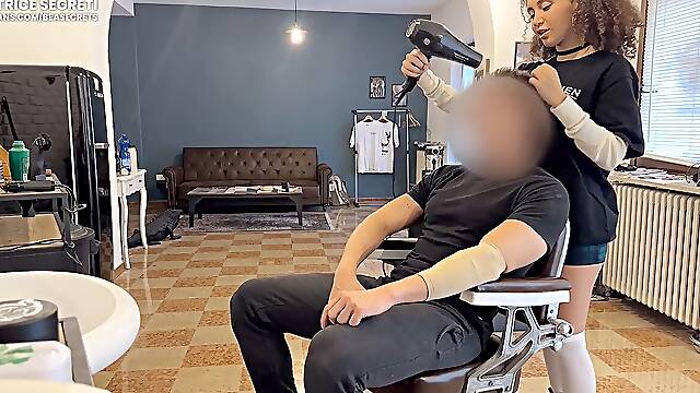HE spunks IN THE jaws BY THE BARBERSHOP, I leaped on his cock