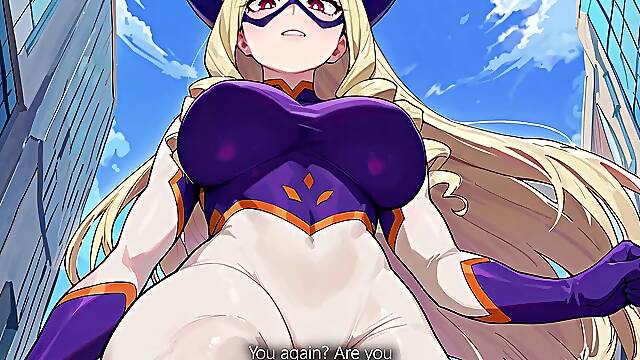 [My Hero Academia] Mt. lady predominates you under her humungous nylon feet (giantess, femdom, feet, JOI)