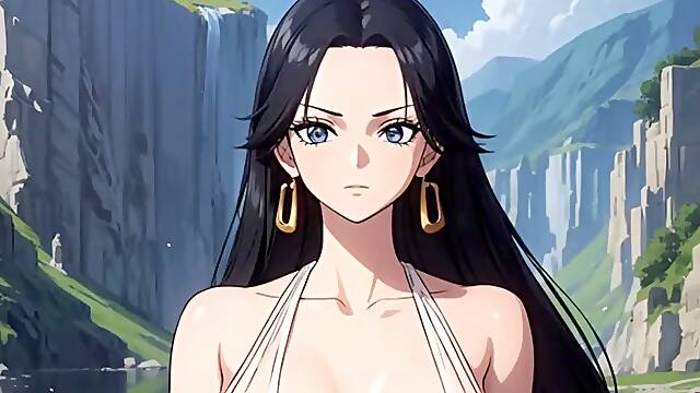Hentai JOI - BOA HANCOCK (ONE piece - BOA HANCOCK teaches YOU HOW TO MASTURBATE BUT SHE GETS DOMINAT