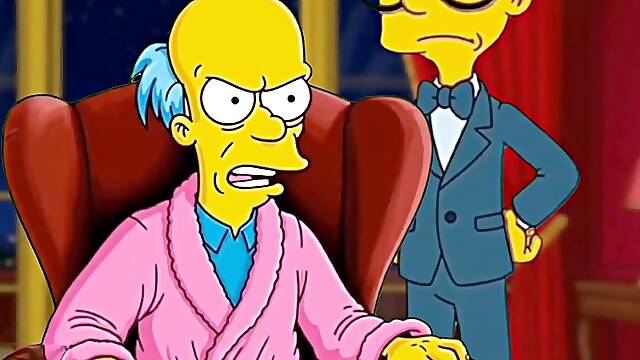 Black Latex: Married Housewife Marge Sinpsom boinks Not Only Her hubby. animation Parody