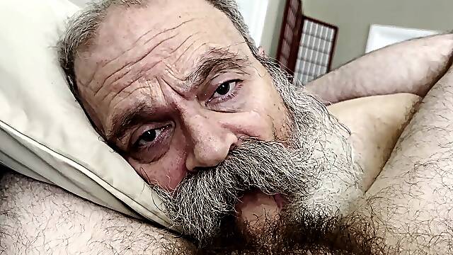 Senior Bear Nurses lollipop, Gets Cumstache reward