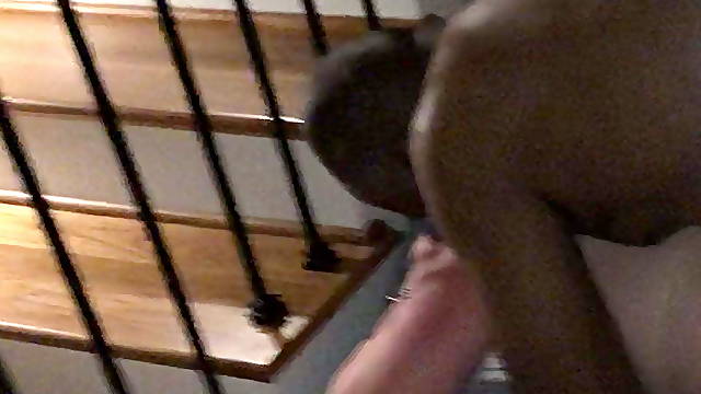 Hubby films wife taking BBC bareback