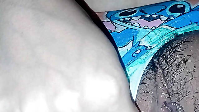 Perverted Latina gets her beautiful pussy touched by her stepdad