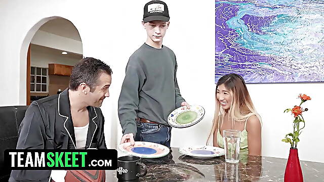 Precious Asian Teen Clara Trinity Fucks Her Boyfriend's Perv Step Uncle - TeamSkeet Labs