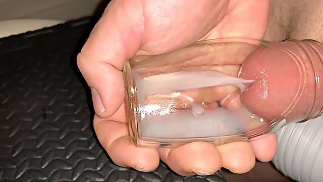 Small Penis Cumming In A Little Bottle