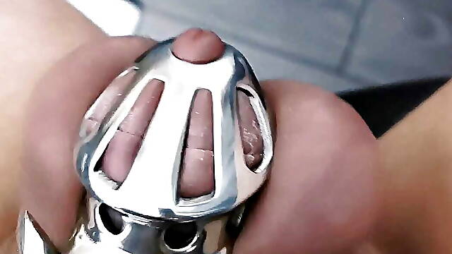 Cumming from shaking my cage
