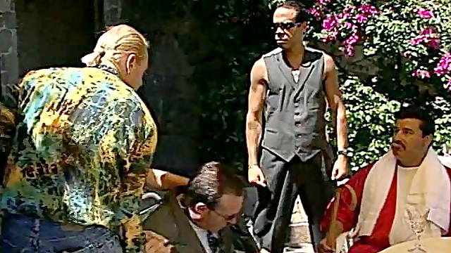 Mafia boss orders girl to suck off the boys