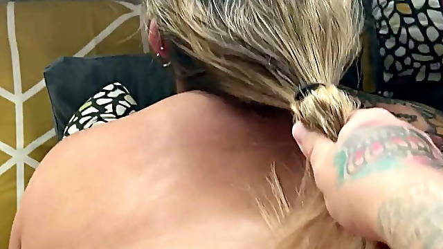 Dirty Talking British BBW Slut Has Her Hair Pulled &amp; Her Pussy Fucked
