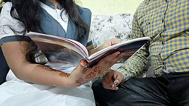 Student ashu teaches her teacher first sex experience with Hindi audio 