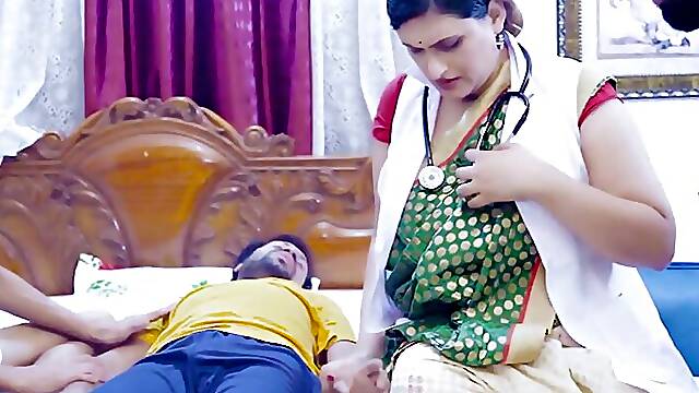 A Desi Hot and Beautiful Lady Doctor VS All Patients Orgy GangBang Fuck