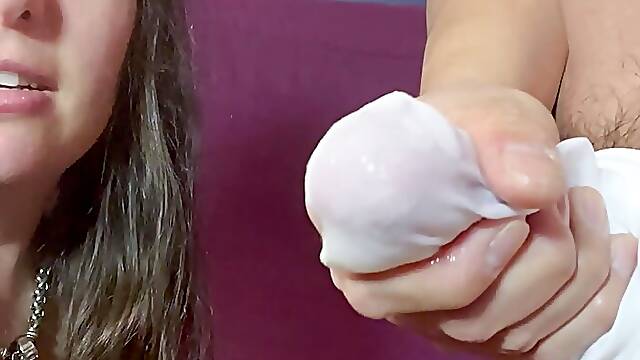 Nylon Stocking Cock Fucks Wet Pussy &amp; Cumshot