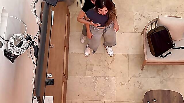 Two hot lesbians caught on camera
