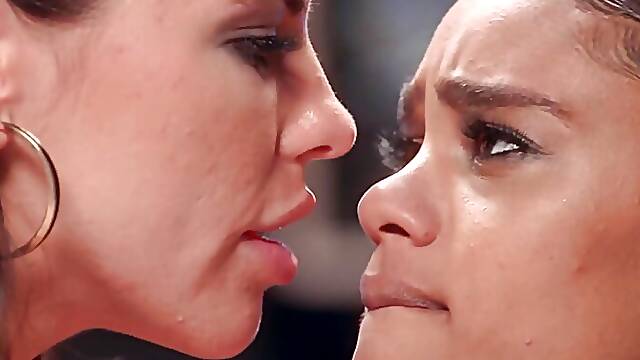 VIXENPLUS Scarlit &amp; Adriana squirt &amp; soak each other fully
