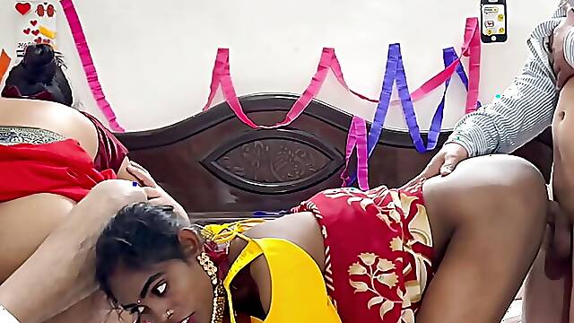 First Night of a newly married desi beautiful girl with addicted husband