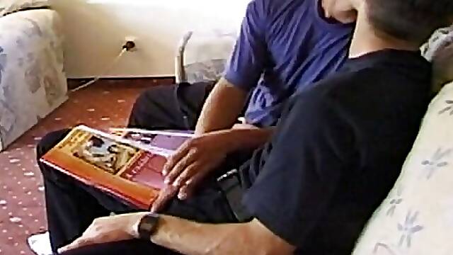 Hot French stepmom fucked by two bisexual dudes