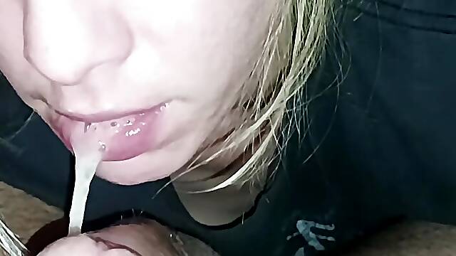 Rough Face Fuck with Massive Cumshot in Throat
