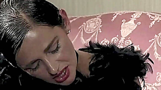 The mafia boss has a big cock to fuck her hairy pussy