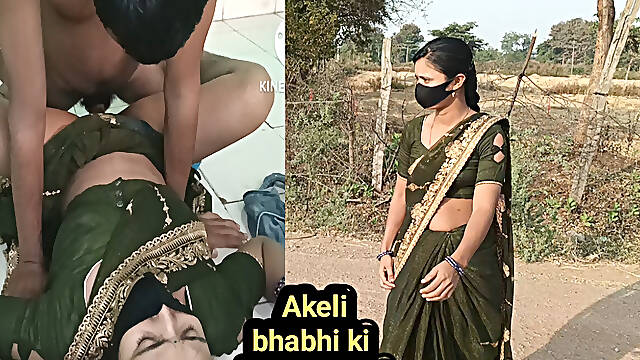 Cute saree bhabhi gets naughty with her devar for hard Real sex Hard Fucking in Hindi