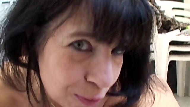 Huge White Cock Fucks a Mature Upper-class Woman in the Ass