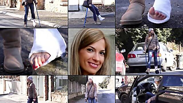 Benetta Term SLWC Crutching up Bare Toed and Down Sock Toed (in HD 1920X1080)