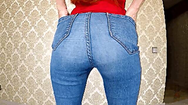 Blue Messy Jeans
