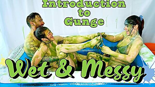 First Time Gunge and Messy Threesome Sex for Courtney Pose