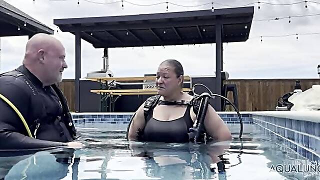 Lady-O Learns to Relax While Scuba Diving