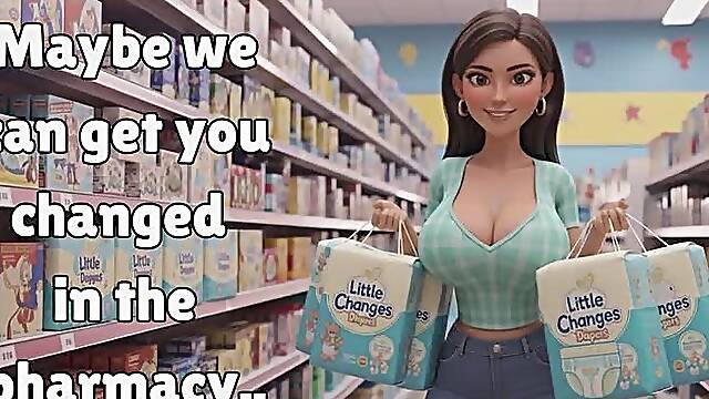 Pharmacy Trip | Diaper change POV audio