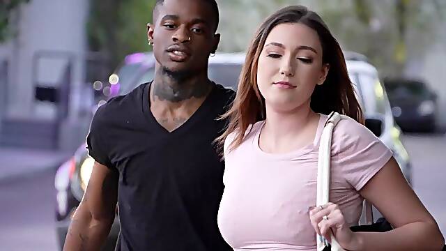 Tattooed Katie Kingerie with large tits getting fucked hard