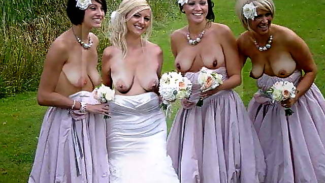 Different nude girls on public