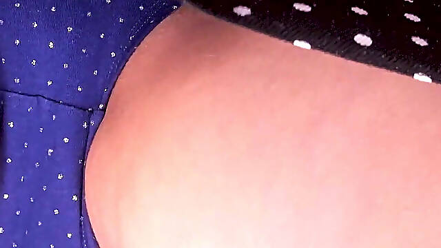 134- so You Caught Me Under My Skirt! Do You Like My Wide Hips and Rhinestone Panties?