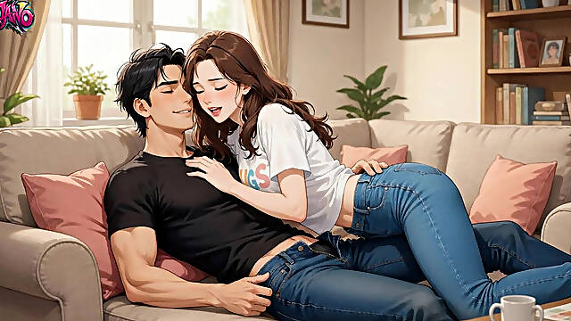 I Fucked My Girlfriend's Stepsister (19) While She Was Watching Hentai Anime
