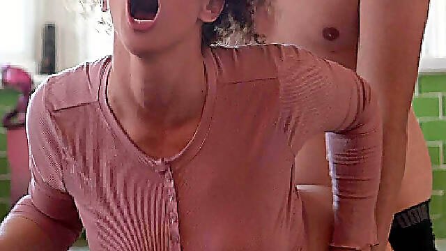 Kitchen Sex with Stepmom Before Building Legos