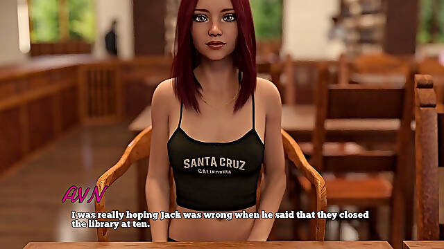 Law College - the Librarian Likes to Show Cleavage to Her Students