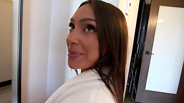 Passionate lovemaking in the bedroom with adorable Sisi Rose